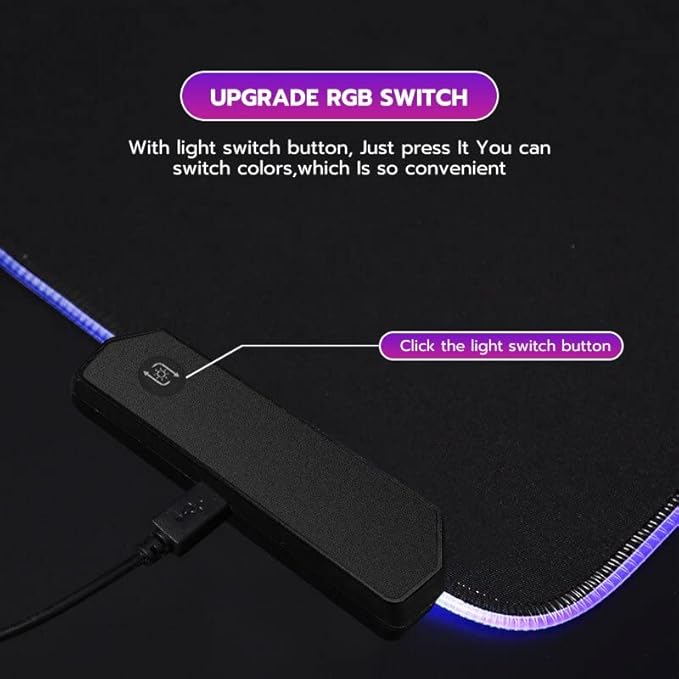 Tappetino Mouse Gaming RGB XXL – Illumina la Tua Vittoria (800x300mm)