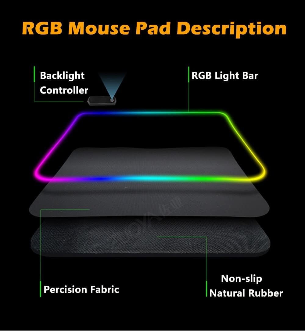 Tappetino Mouse Gaming RGB XXL – Illumina la Tua Vittoria (800x300mm)