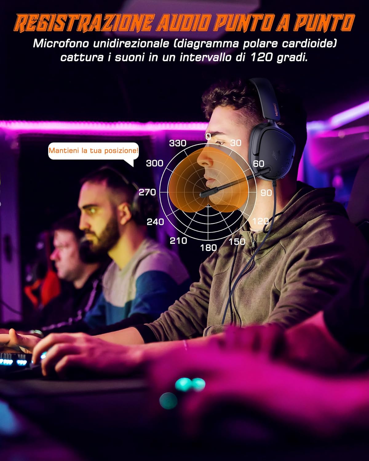 Auriculares Gaming NUBWO HG04L – Cascos profesionales con micrófono, audio inmersivo y diseño ergonómico – Negro