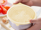 Set di 6 Coperchi in Silicone Super Elasticizzati MULIN – Riutilizzabili, Ermetici e Universali per Alimenti