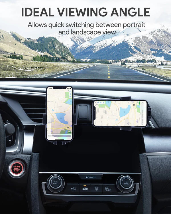 AUKEY HD-C58 Supporto Smartphone Auto Aggiornato – Aggancio Air Vent Ultra-Saldo, Rotazione 360°, Compatibilità Universale fino a 6.5"