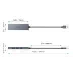 Aukey CB-H36 4-Port USB 3.0 Hub – Ultra-Fast Aluminum Expansion