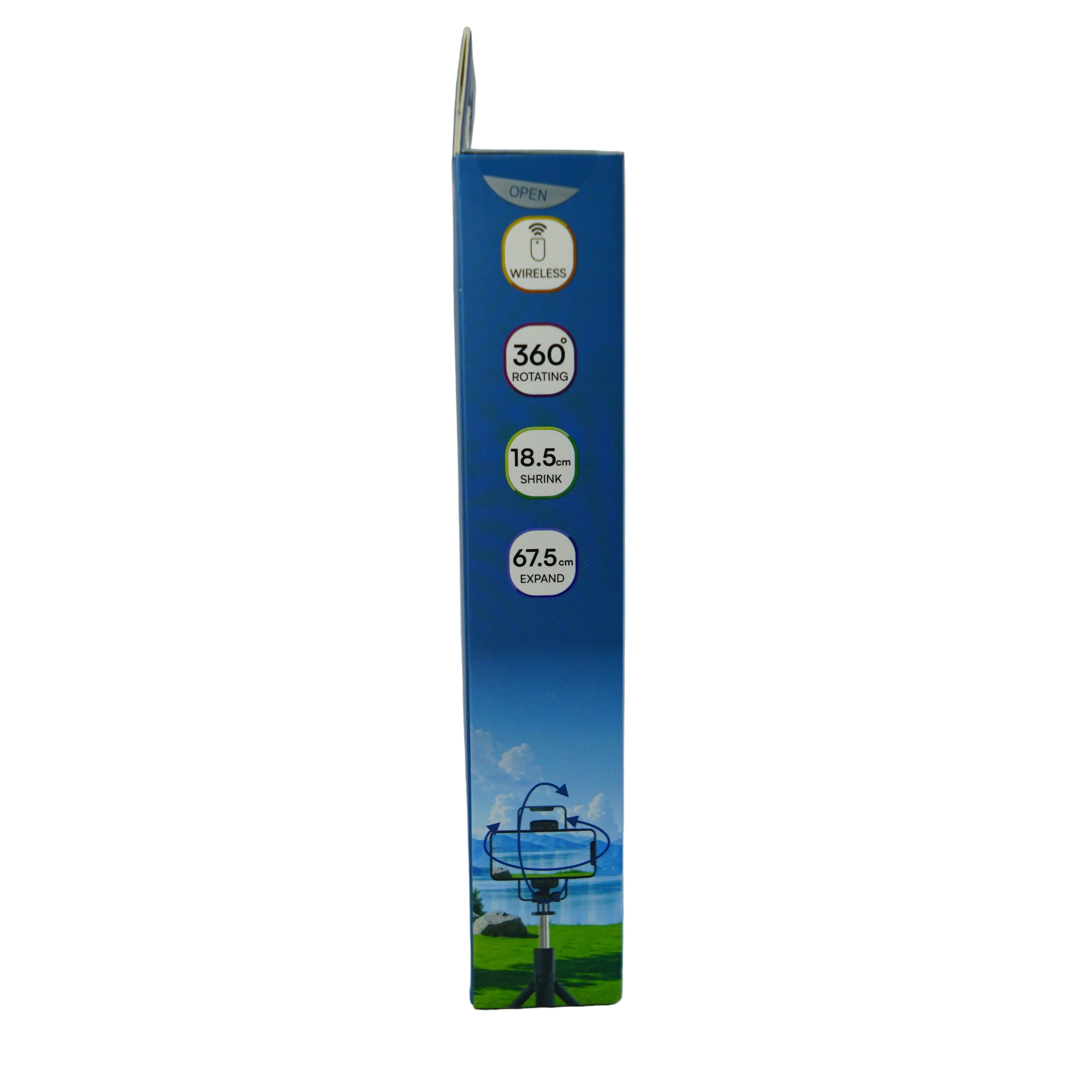 Wesdar K-3365I Selfie Stick Professionale – Asta Allungabile in Acciaio Inox con Telecomando Bluetooth Rimovibile e Funzione Treppiede