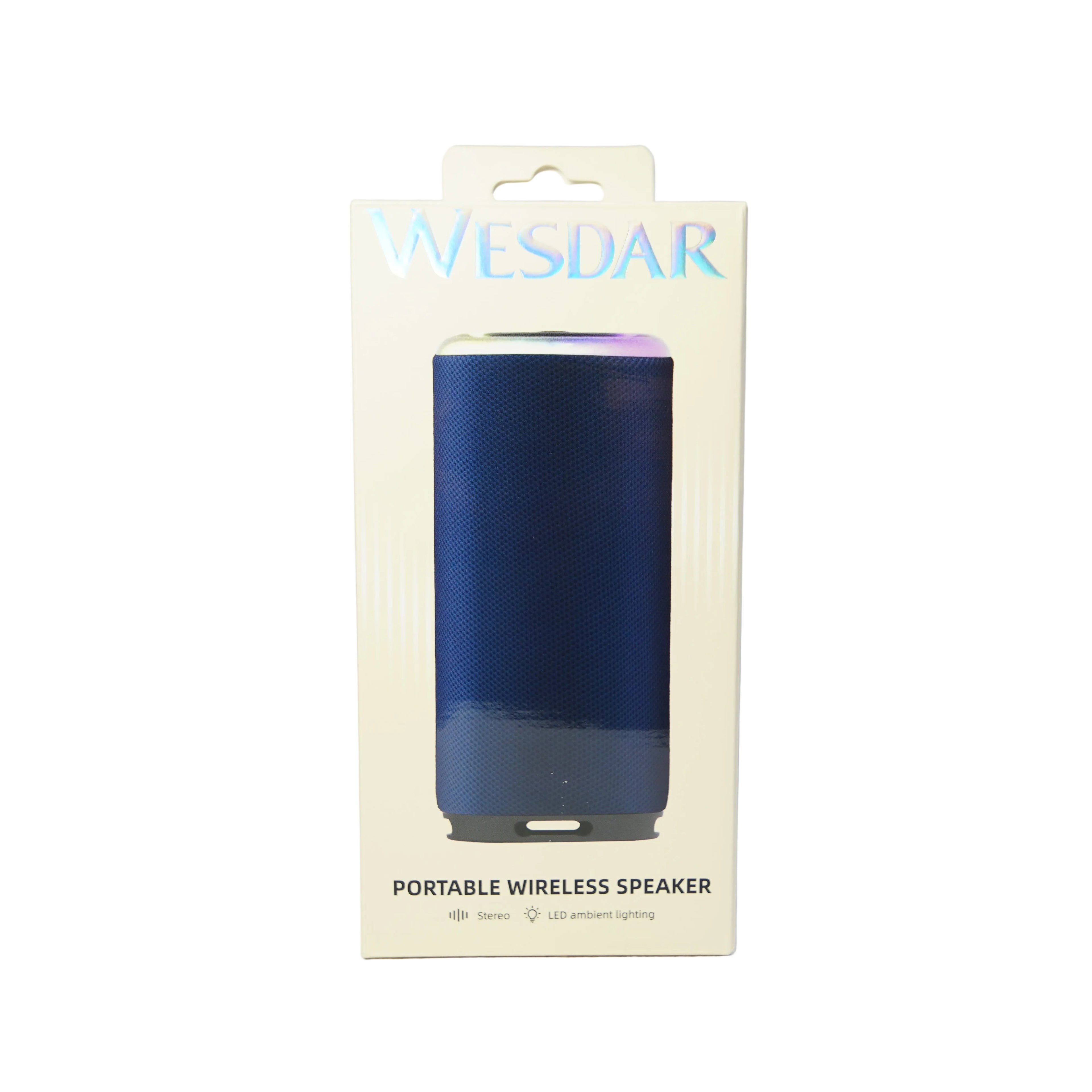 Wesdar K-12 – Altoparlante Portatile Wireless Bluetooth con Luci LED Ambientali