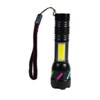 Mulin Torcia LED Ricaricabile USB - Zoom Telescopico, Luce Laterale COB, 400 mAh