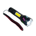 Mulin Torcia LED Ricaricabile USB - Zoom Telescopico, Luce Laterale COB, 400 mAh