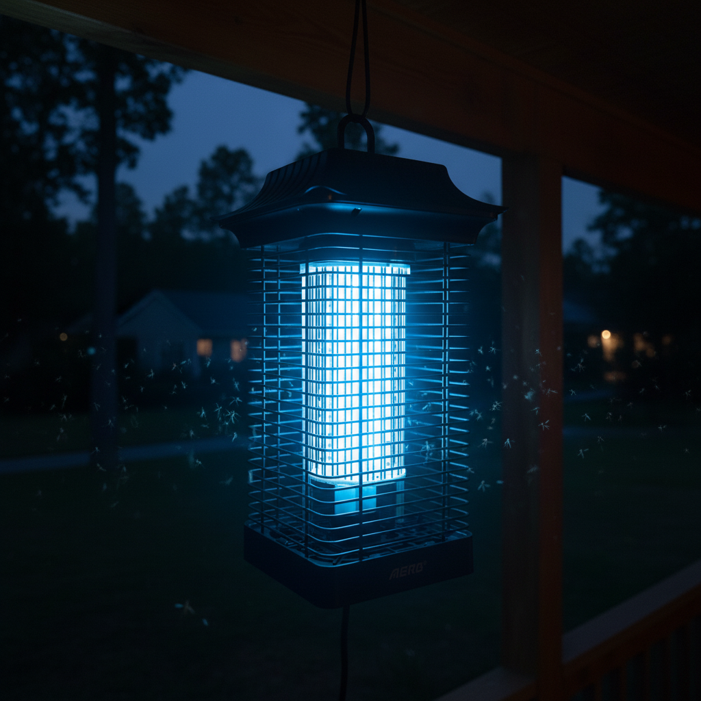 Aerb Lampada Antizanzare Professionale 18W – Zapper Elettrico 4000V con Luce UVA e Vassoio Estraibile per Interni ed Esterni