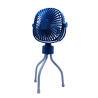 Ventilador USB Portátil Ajustable con Iluminación LED y Trípode Flexible
