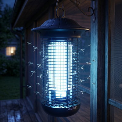 AERB Bug Zapper Professionale 4000V - Lampada Antizanzare UV da 18W