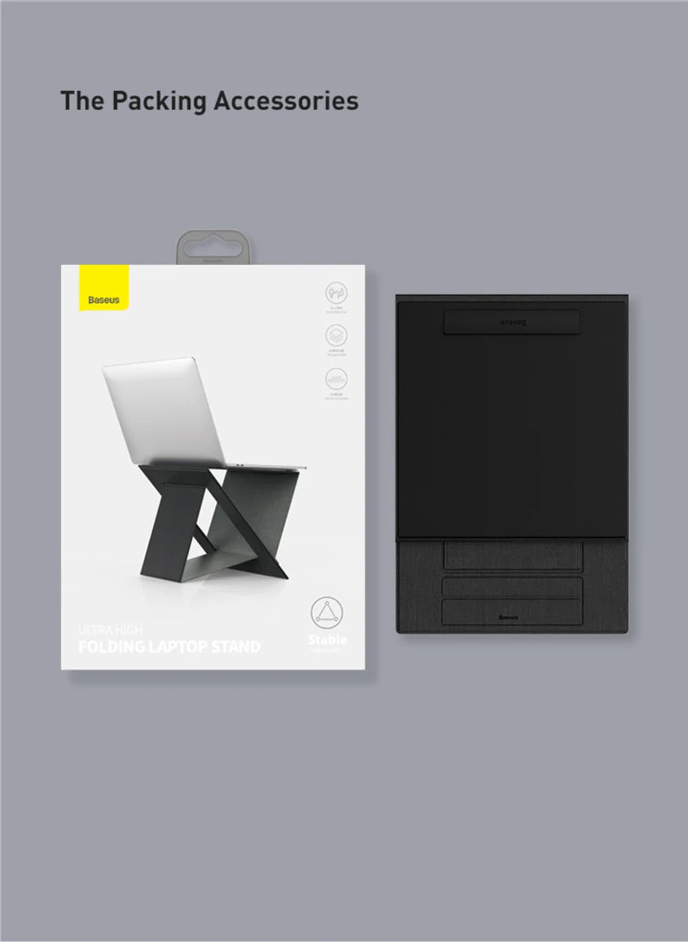 Supporto Pieghevole per Laptop Baseus – Ultra Sottile e Portatile