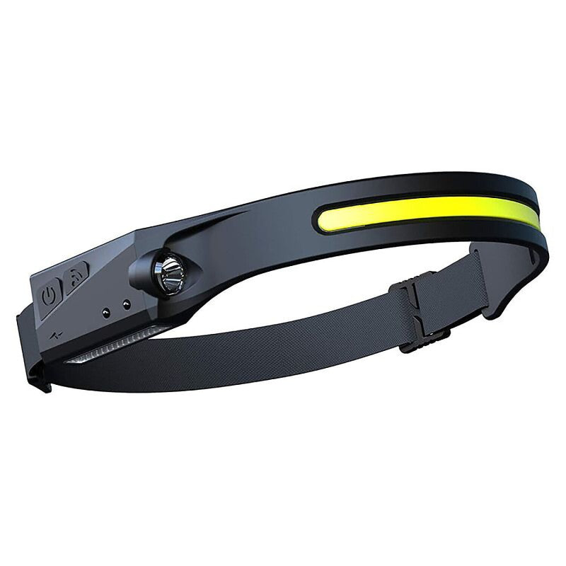 Linterna Frontal LED Profesional con Sensor de Movimiento – Doble Luz XPE + COB, Recargable USB-C, Impermeable IP65